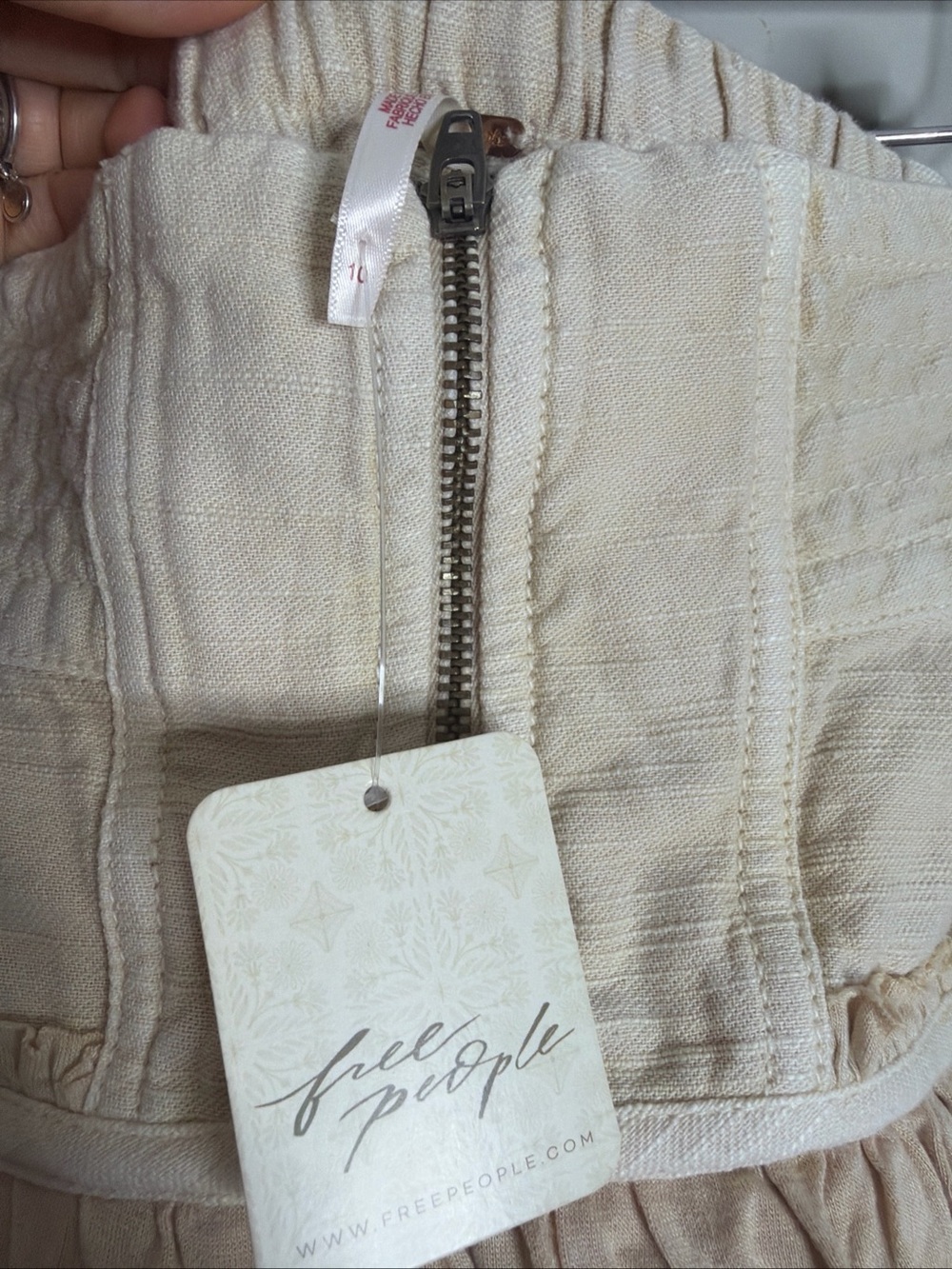 Free People Frostbite Ruffles Tiered Exposed Zipper Mini Skirt - Picture 5 of 6